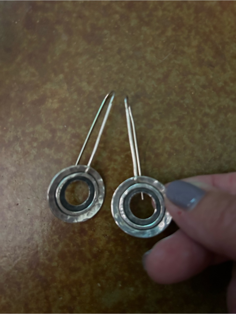 Silpada Silver Open-Ring Drop Earrings